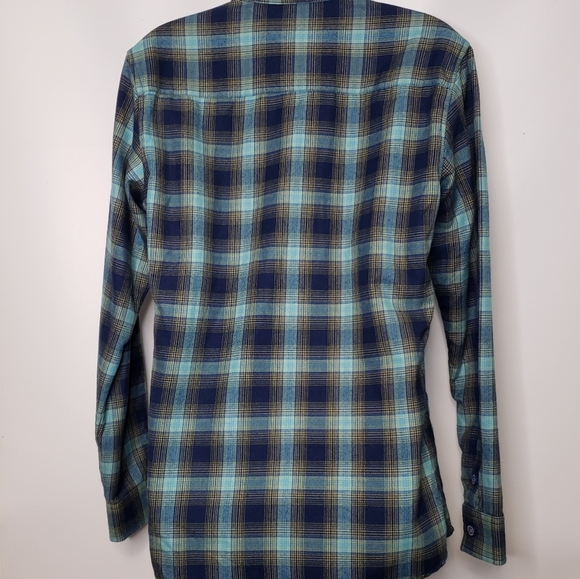 DIXXON The Pende Jo Blue Green Yellow Plaid Shirt Pearl Snap Close Women… - Picture 7 of 16